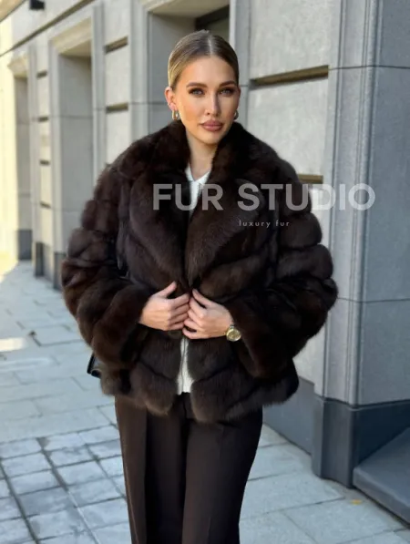 Полушубок из соболя - фото 9