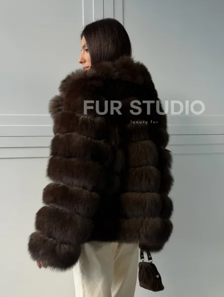 Полушубок из песца 