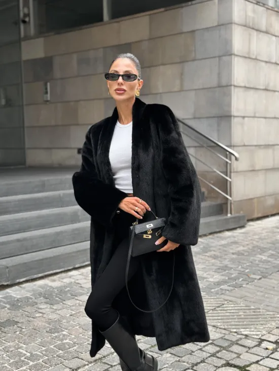 Модная шуба из меха норки Saga furs - фото 4