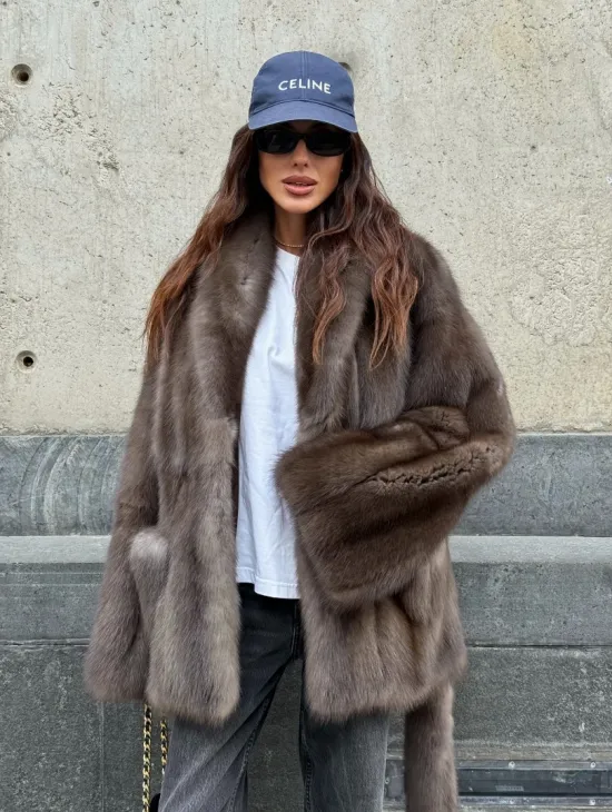 Шуба из меха куницы - автоледи - фото 13