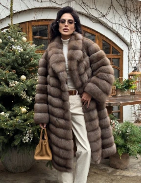 Манто из меха куницы - фото 0