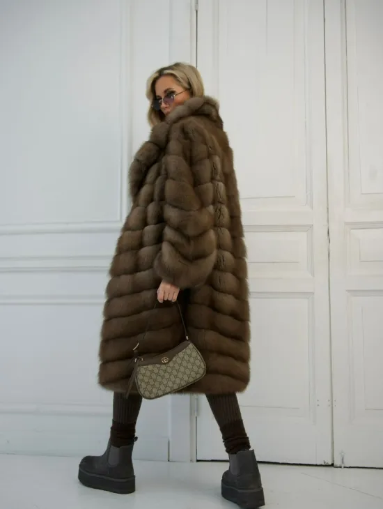 Шуба из куницы - фото 7