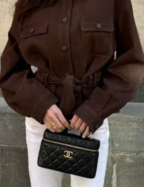 Женская куртка - рубашка из замши - фото 1