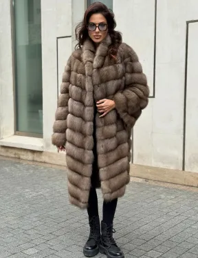 Шуба из натуральной куницы - фото 5