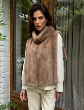 Манишка меховая из норки - фото 7