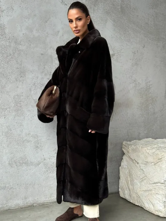 Натуральная норковая шуба - фото 10