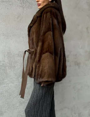 Шуба норковая оверсайз - фото 4