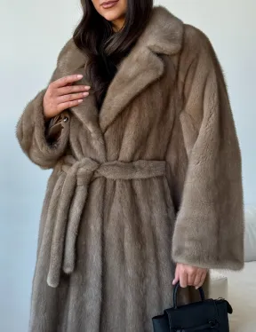 Норка пастель роспуск английский воротник - фото 1