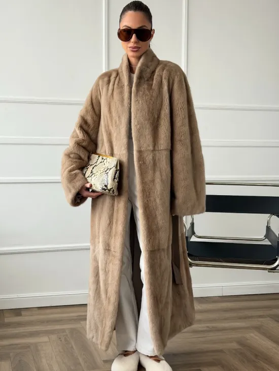 Норковое меховое пальто для женщин - фото 7