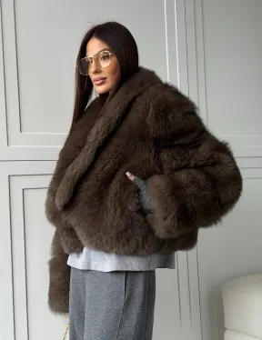 Кроп-шуба из меха песца - фото 16