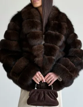Шуба песцовая под соболь - фото 2