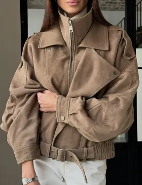 Куртка - бомбер весенняя оверсайз - фото 9