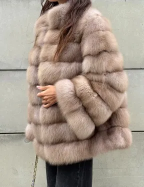 Шуба из меха куницы - фото 3