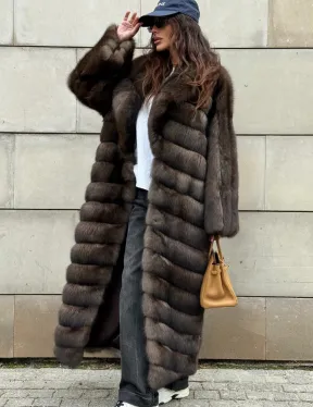 Шуба из меха баргузинского соболя - фото 6