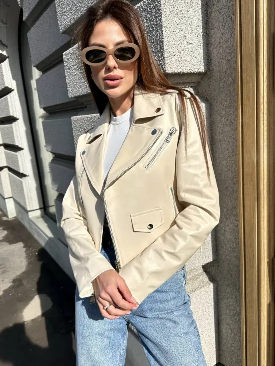 Куртка - косуха из натуральной кожи - фото 1