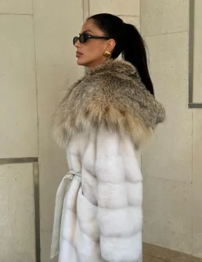 Норка кимоно с капюшоном рысь - фото 5