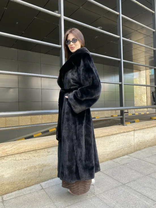 Норка BLACKGLAMA роспуск английский воротник - фото 8